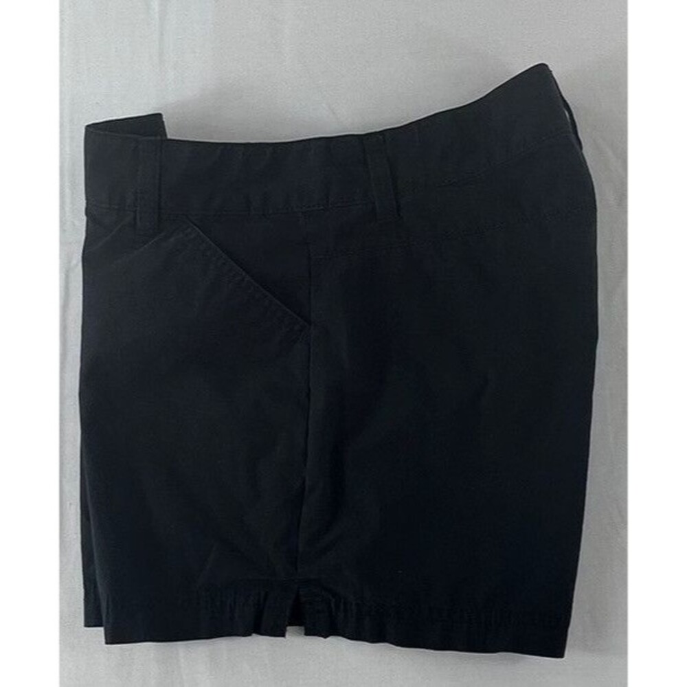 Columbia Sportswear Womens Black Flat Front 4" Inseam Casual Chino Shorts Size 4